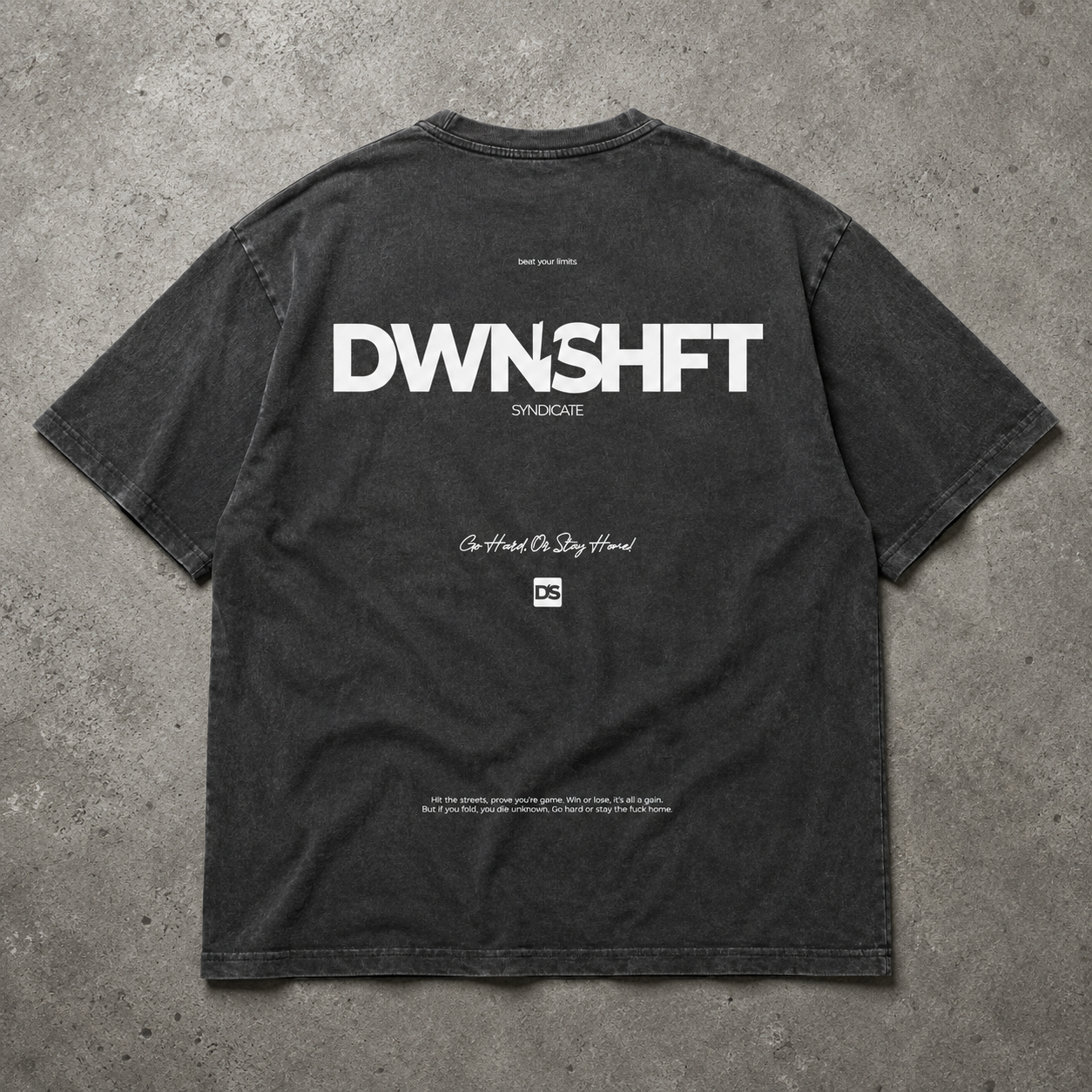 OVERSIZED TEE - WASHED BLACK