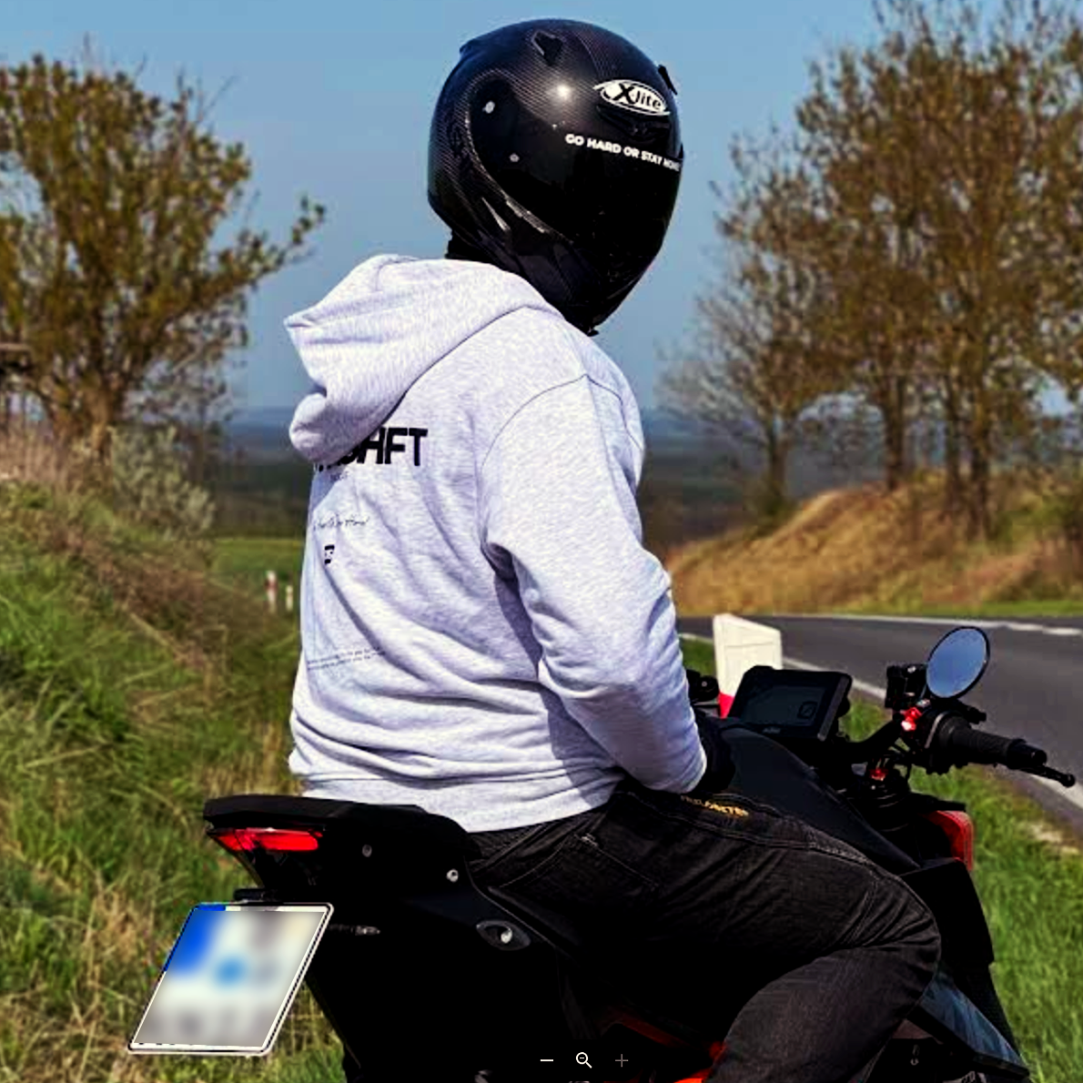 OVERSIZED ZIPPER - GREY